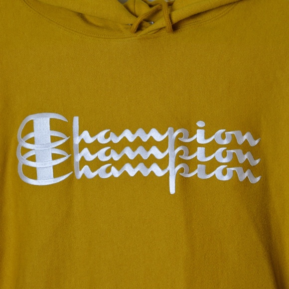 Yellow Champion Hoodie (Unisex) - Picture 3 of 8